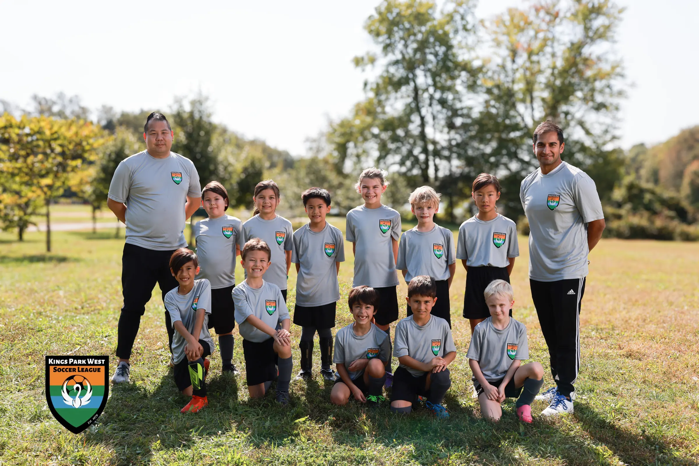 Youth soccer team photo