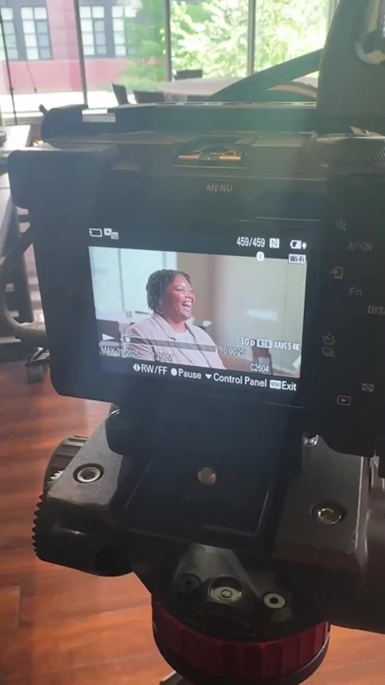 On-set clip from the SCORE DC shoot